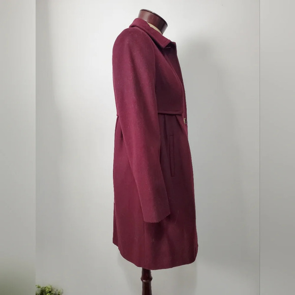 BROOKS BROTHERS NWOT wool purple coat.  Size 2 - Picture 4 of 13